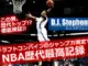 NBAドラフトコンバインで歴代最高のジャンプ力を記録したD.J. Stephensがダンクする瞬間